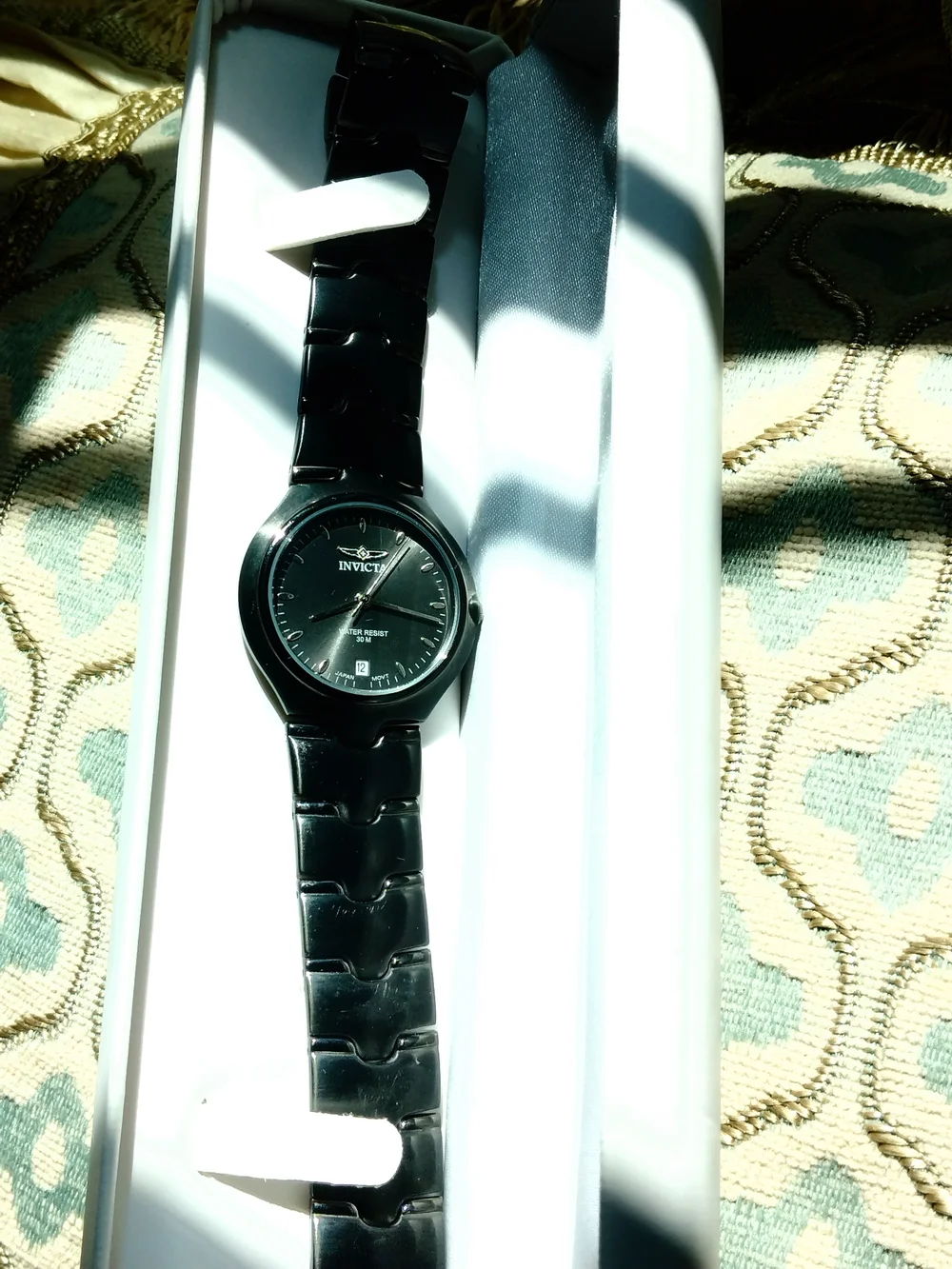 Invicta Men's Black Stainless Steel Watch - Sleek Classic Design